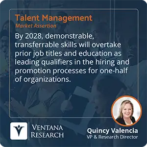 By 2028, demonstrable, transferrable skills will overtake prior job titles and education as leading qualifiers in the hiring and promotion processes for one-half of organizations.