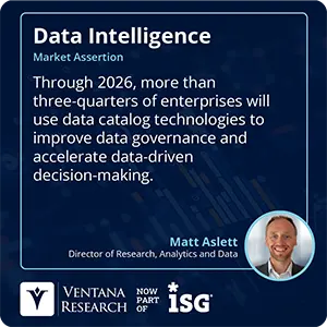Through 2026, more than three-quarters of enterprises will use data catalog technologies to improve data governance and accelerate data-driven decision-making. 