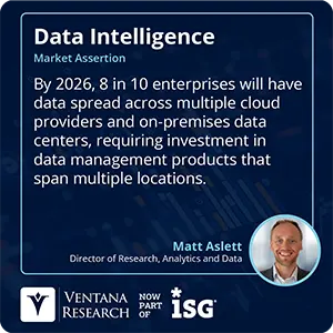 By 2026, 8 in 10 enterprises will have data spread across multiple cloud providers and on-premises data centers, requiring investment in data management products that span multiple locations. 