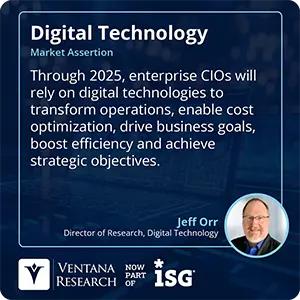 Through 2025, enterprise CIOs will rely on digital technologies to transform operations, enable cost optimization, drive business goals, boost efficiency and achieve strategic objectives.