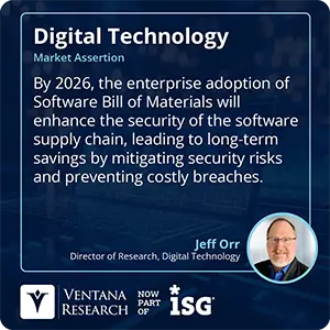 By 2026, the enterprise adoption of Software Bill of Materials will enhance the security of the software supply chain, leading to long-term savings by mitigating security risks and preventing costly breaches.