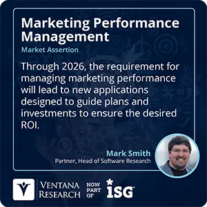 Through 2026, the requirement for managing marketing performance will lead to new applications designed to guide plans and investments to ensure the desired ROI. 