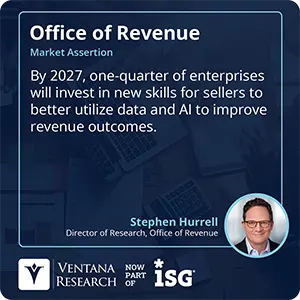 By 2027, one-quarter of enterprises will invest in new skills for sellers to better utilize data and AI to improve revenue outcomes.