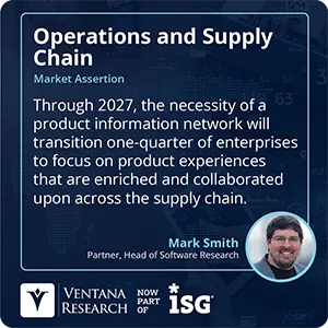 Through 2027, the necessity of a product information network will transition one-quarter of enterprises to focus on product experiences that are enriched and collaborated upon across the supply chain.