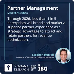 Through 2026, less than 1 in 5 enterprises will brand and market a superior partner experience as a strategic advantage to attract and retain partners for revenue optimization. 